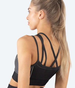 Top S.Oliver Outlet - Stretchy Sports Bra Feminino Azuis